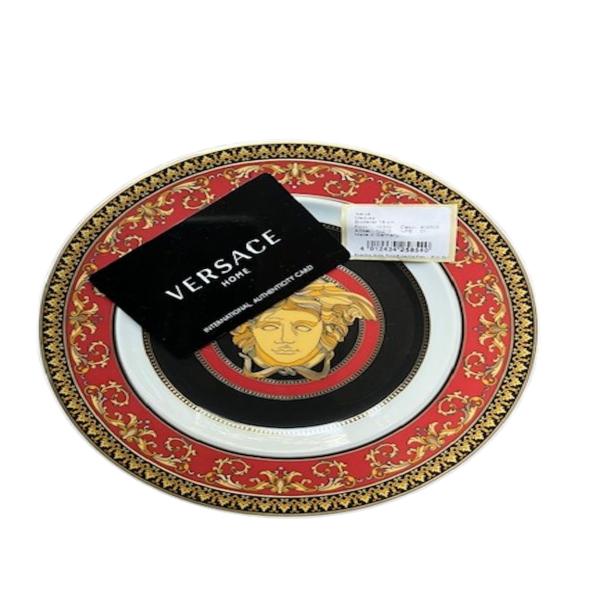 Gianni Versace medusa head red plate