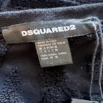 Dsquared2 Black & Fluorescent Logo Beach Towel