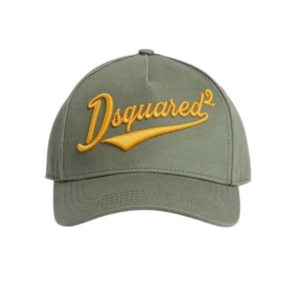 DSQUARED2 'Dsquared2' embroidered green Baseball Cap
