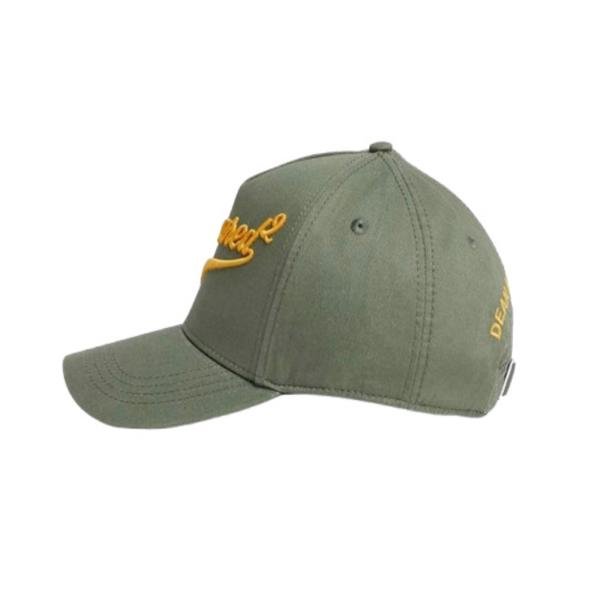 DSQUARED2 'Dsquared2' embroidered green Baseball Cap