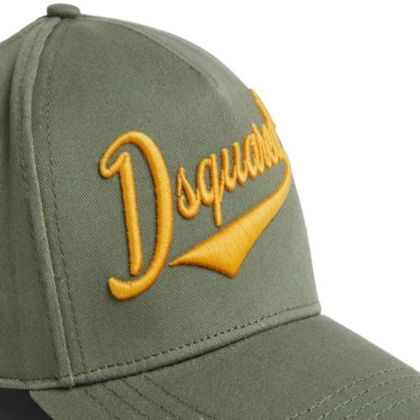 DSQUARED2 'Dsquared2' embroidered green Baseball Cap