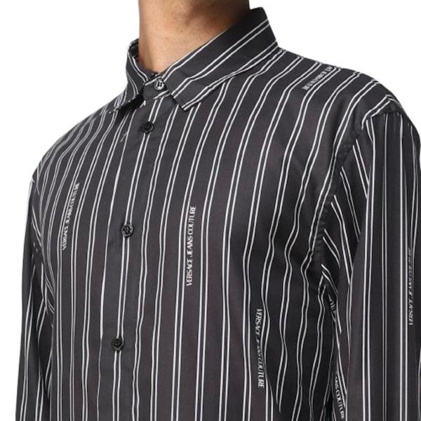 Versace Jeans Couture black lined shirt
