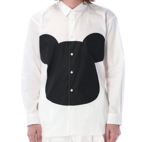 Comme Des Garçons Shirt  mickey mouse graphic-print shirt