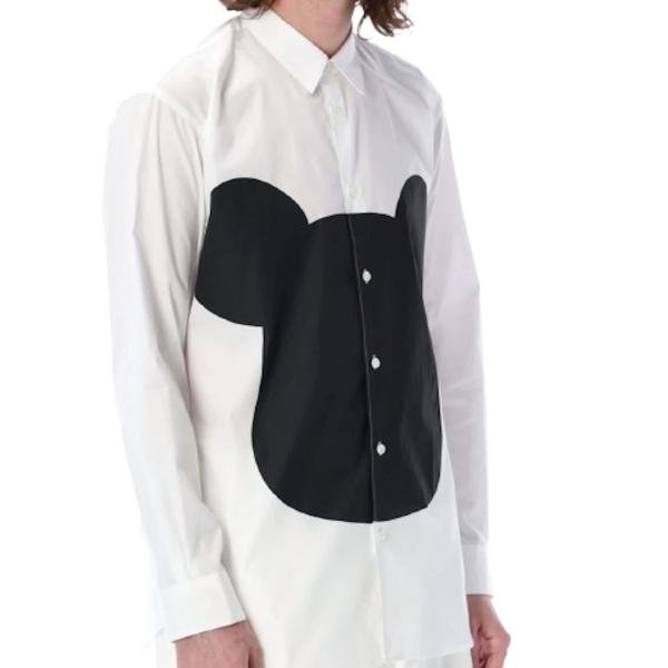 Comme Des Garçons Shirt  mickey mouse graphic-print shirt