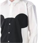 Comme Des Garçons Shirt  mickey mouse graphic-print shirt