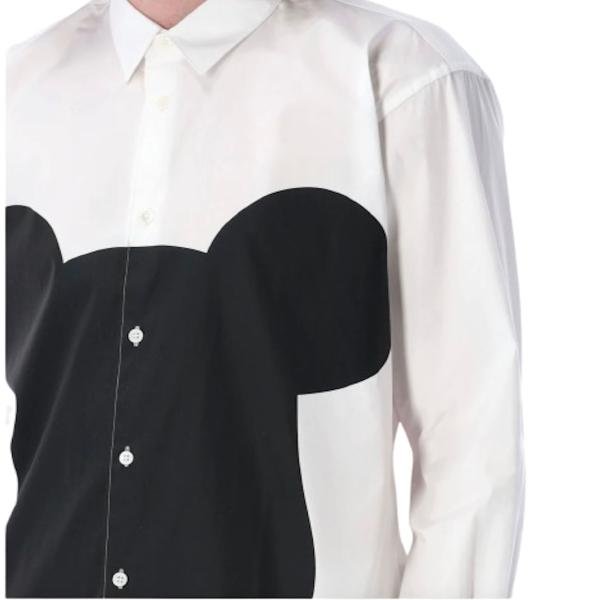 Comme Des Garçons Shirt  mickey mouse graphic-print shirt