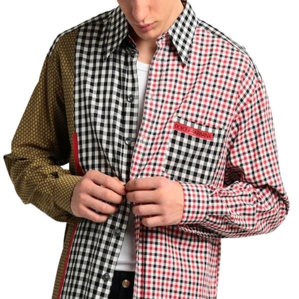 DOLCE&GABBANA CHECKED SHIRTS