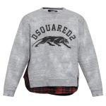 Dsquared2 Grey Layered Logo Sweatshirt