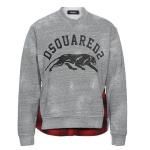 Dsquared2 Grey Layered Logo Sweatshirt